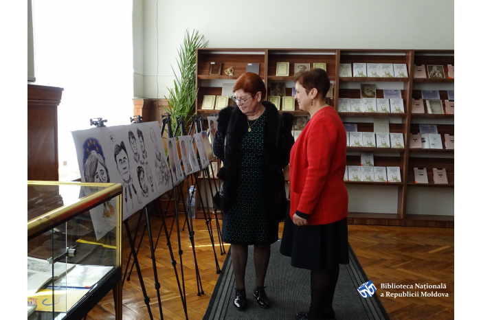 В Национальной библиотеке открылась выставка карикатур