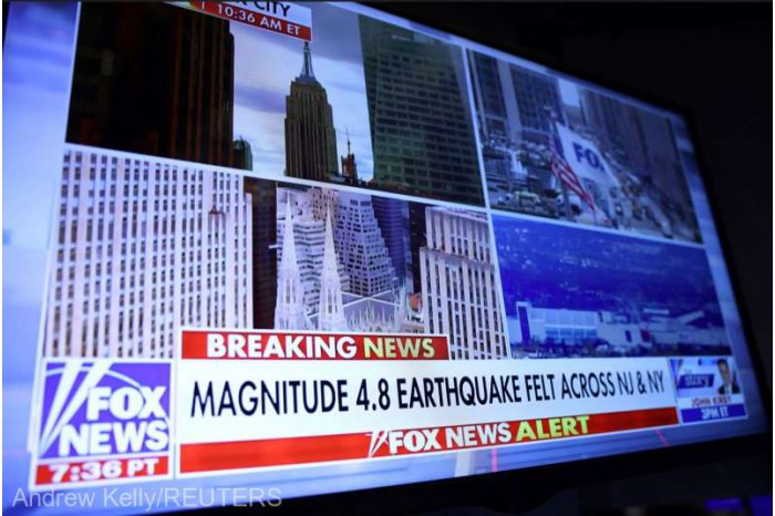 Cutremur cu magnitudinea 4,7 în regiunea oraşului New York