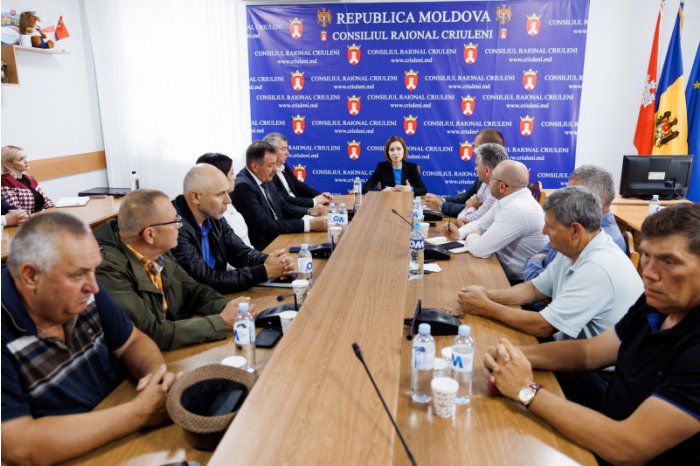 Președintele Maia Sandu a discutat cu autoritățile