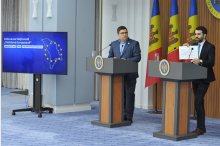 Пресс-конференция генерального секретаря правительства, председателя организационной группы Собрания «Европейская Молдова» Артура Мижи, посвященная мероприятию 21 мая'