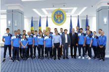 Церемония передачи флага Республики Молдова национальной команде, которая будет представлять нашу страну на Всемирных студенческих играх 2023 года'