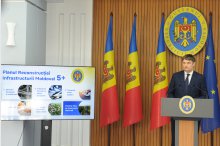 Conferință de presă susținută de ministrul Infrastructurii și Dezvoltării Regionale, Andrei Spînu, de prezentare a Planului de Reconstrucție a Infrastructurii Moldovei pentru următorii ani  '