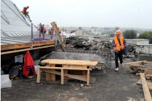 Press visit on roof of Chisinau Circus '