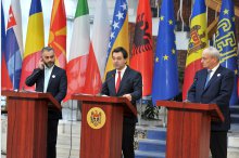 Press statements by Minister of Foreign Affairs and European Integration of Moldova Nicu Popescu, Deputy Minister of Foreign Affairs of Albania Besart Kadia and Central European Initiative Secretary General Roberto Antonione'