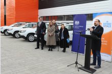 Eveniment de transfer a zece automobile noi către echipele Agențiilor Teritoriale pentru Asistență Socială  '