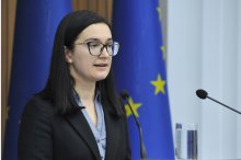 Conferință de presă susținută de viceprim-ministra pentru integrare europeană, Cristina Gherasimov, privind totalurile vizitei de lucru la Bruxelles  '