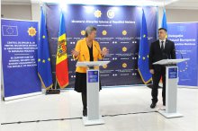 Conferința de presă a Ministrului Afacerilor Interne al Republicii Moldova, Adrian Efros, și Comisara Europeană pentru afaceri interne, Ylva Johansson  '
