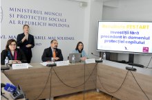 Press conference organized by Ministry of Labour and Social Protection on RESTART results'